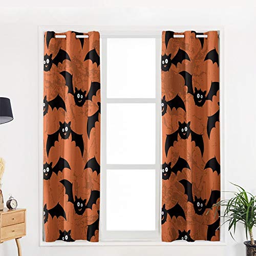 Gordijnen Halloween Bat Gordijnen Woonkamer Decor Gordijnen voor Woonkamer Home Decor - Afbeelding 6