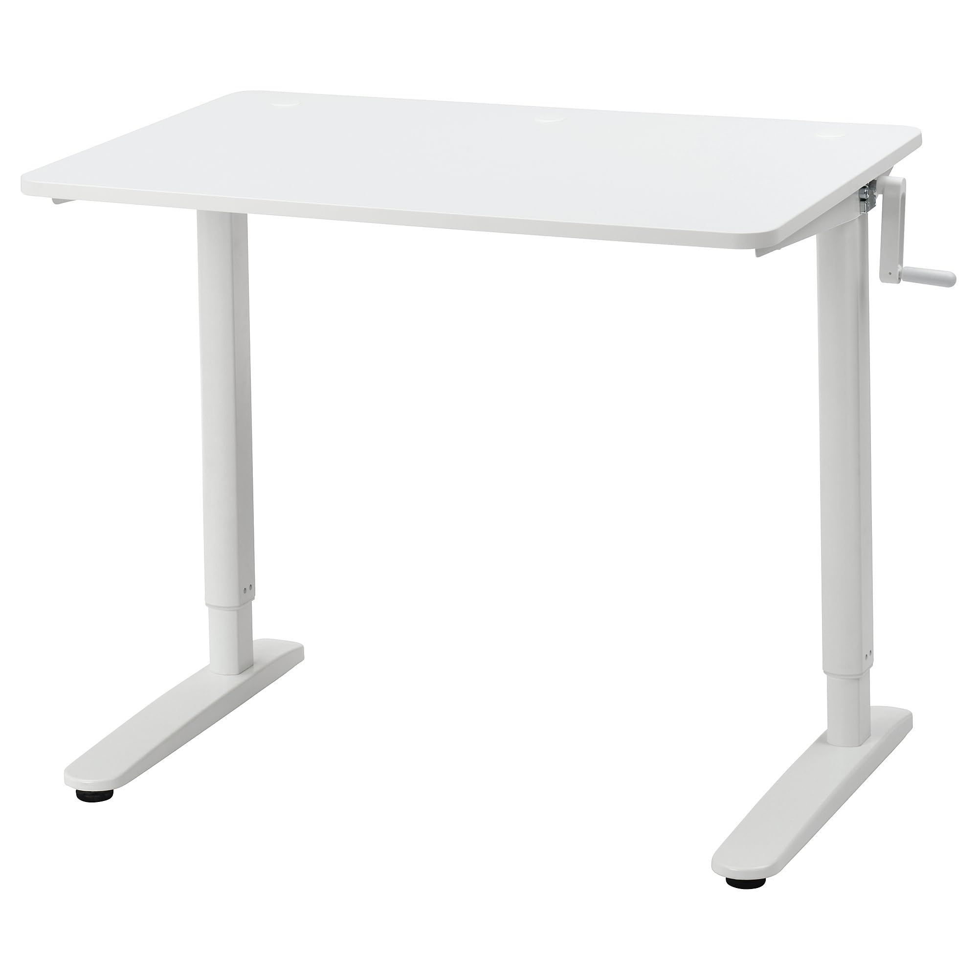 Bureau assis/debout RELATERA blanc 90x60cm pour espace de travail