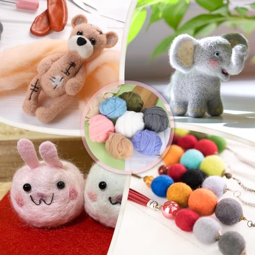Laine à feutrer gris clair 100g pour créer vos décorations maison DIY