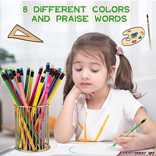Lápices personalizados motivacionales multicolor x60 miniatura 6