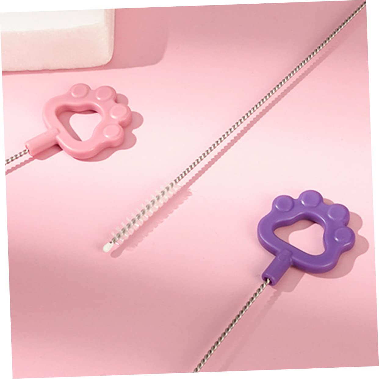 Healeved 3 Set Di Spazzole Per Cannucce Facili Da Riporre Foro Per Appendere Detergente Multiuso Per Biberon Per Bambini 12 Pezzi * 3