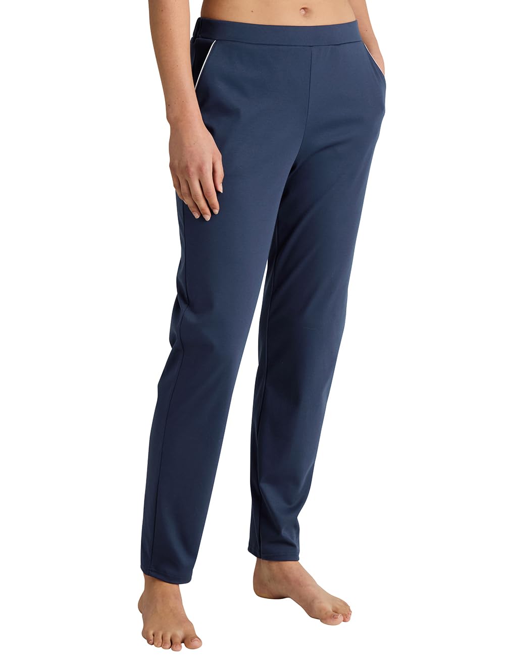 CALIDA Favourites Women's Trousers 100% Cotton, Peacoat Blue, 44-46