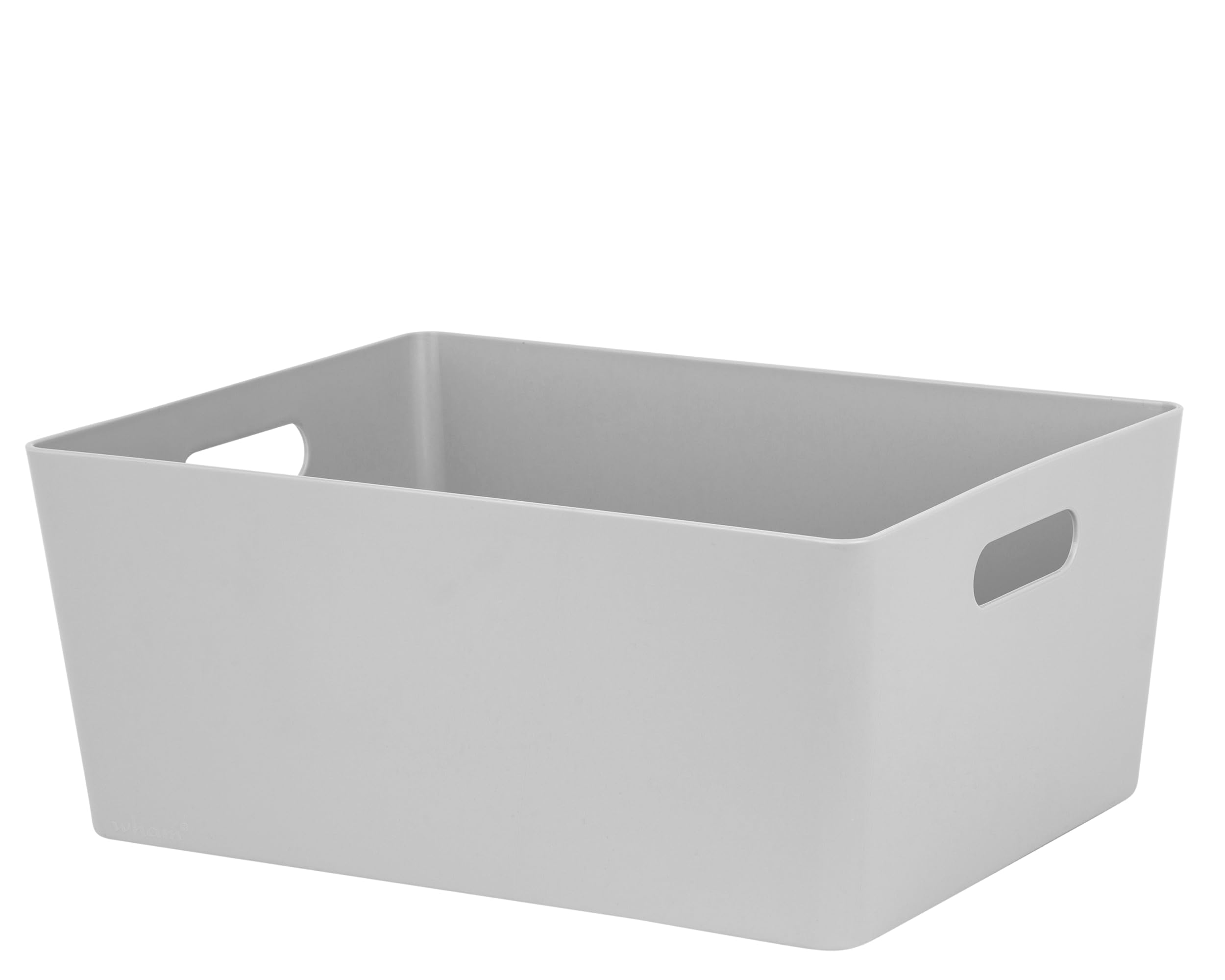 Aurora-Studio Basket 5.02 Rectangular Plastic Storage Baskets Office Home & Kitchen Tidy Organiser (Cool Grey)