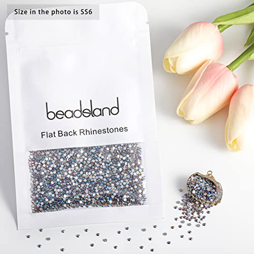 Image of Beadsland Flat Back Rhinestones,Light Colorado Topaz AB, SS6, 1440pcs
