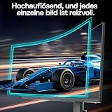 KOORUI 34 Cale Szeroki Krzywy Gamingowy Monitor 1000R 180Hz 1ms MPRT, Panel VA WQHD 3440x1440, HDR400 99% sRGB 90% DCI-P3, Zgodny z FreeSync/G-Sync, 2xHDMI 2.0/DP 1.4, PIP/PBP,15 Językach