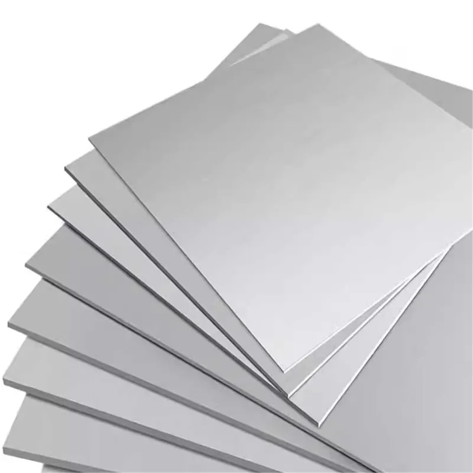 1 Stück 304 Edelstahlplatte, Stahlblech, unpoliertes Blech, Dicke 0,5 mm, 0,8 mm, 1,0 mm, 2,0 mm, 3,0 mm