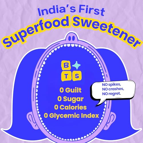 Image of Beyond The Sugar Monkfruit Super Sweetener Powder | Monk Fruit and Allulose | No Erythritol | 0 Glycemic Index, 0 Calories | Keto & Diabetic Friendly | 300GM