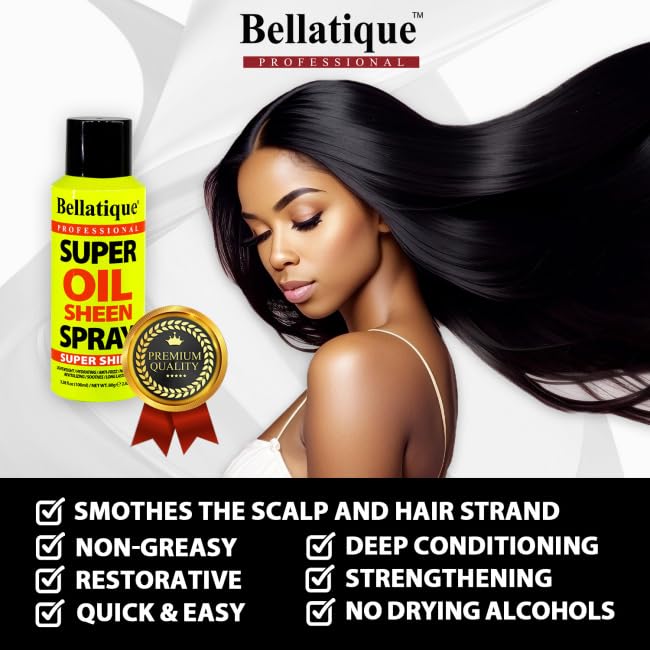BELLATIQUE Super Oil Sheen Spray 3 oz miniatura 3