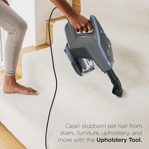 Image of Shark Rocket Pro DLX | Corded Stick Vacuum | Removable Hand Vacuum, Advanced Swivel Steering, XL Dust Cup Capacity | Crevice Tool, Upholstery Tool & Anti-Allergen Dust Brush | Gold | HV371GD