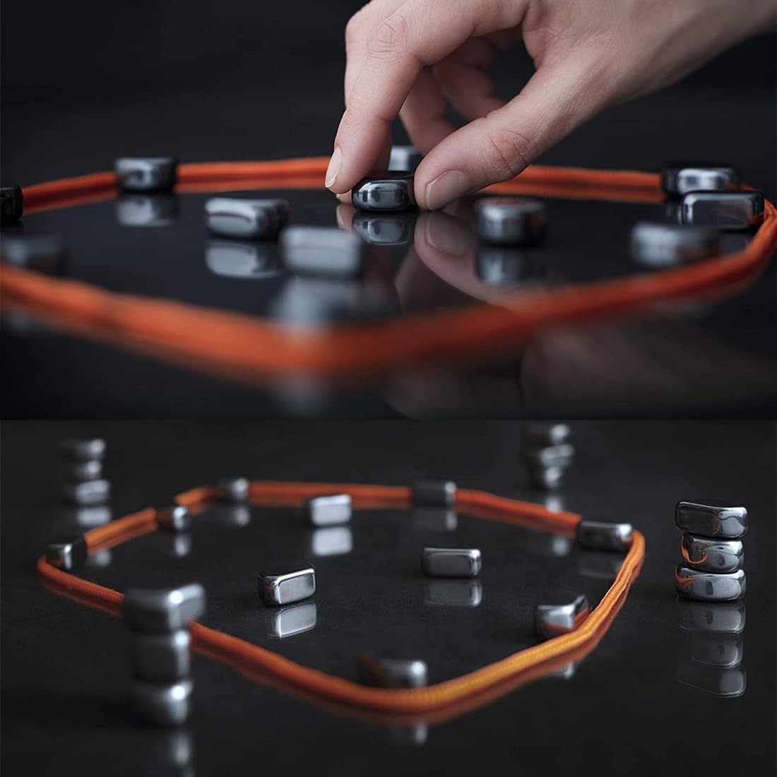 VikriDA Fun Table Top Magnetic Board Game for Kids & Adults with Magnets & 1 Lanyard Rope Engaging Family Friends Game