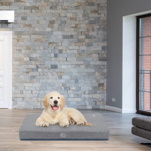 Empsign Waterproof Dog Bed For Crate Pad Reversible Cool And Warm, Pet Beds With Washable And Removable Cover, Sleeping Mats For Large Medium Small Dogs #TOP5