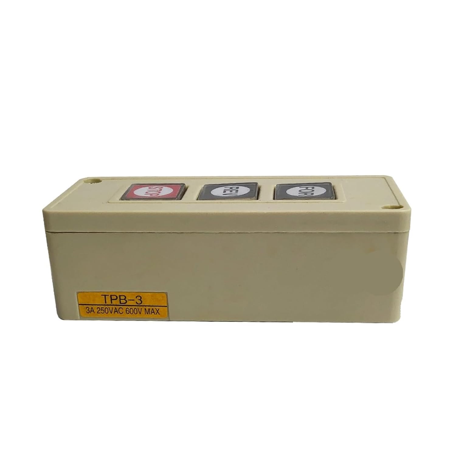 TPB-3 Box-Type Power Button Switch 3 Positions, Suitable for gate Opener/Garage Door Opener Power Supply for-REV-Stop