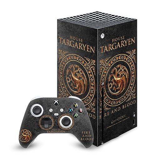 Autocollant de jeu Xbox Series X Game of Thrones Targaryen skin vinyle