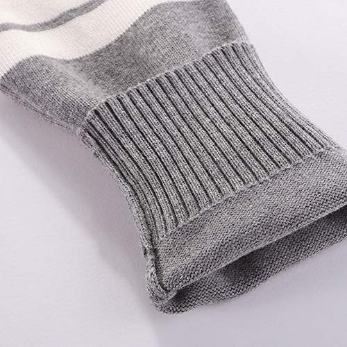 Motteecity Fashion Boys Long Sleeve Woolen V-Neck British Style Cardigan Grey 3T #TOP5