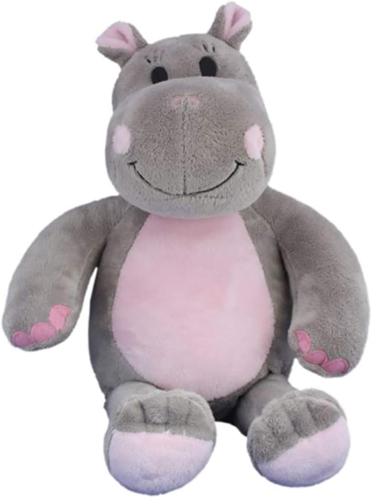 Teddy MountainRecordable Talking Hippo Hippopotamus with Adoption Paper Record Your own