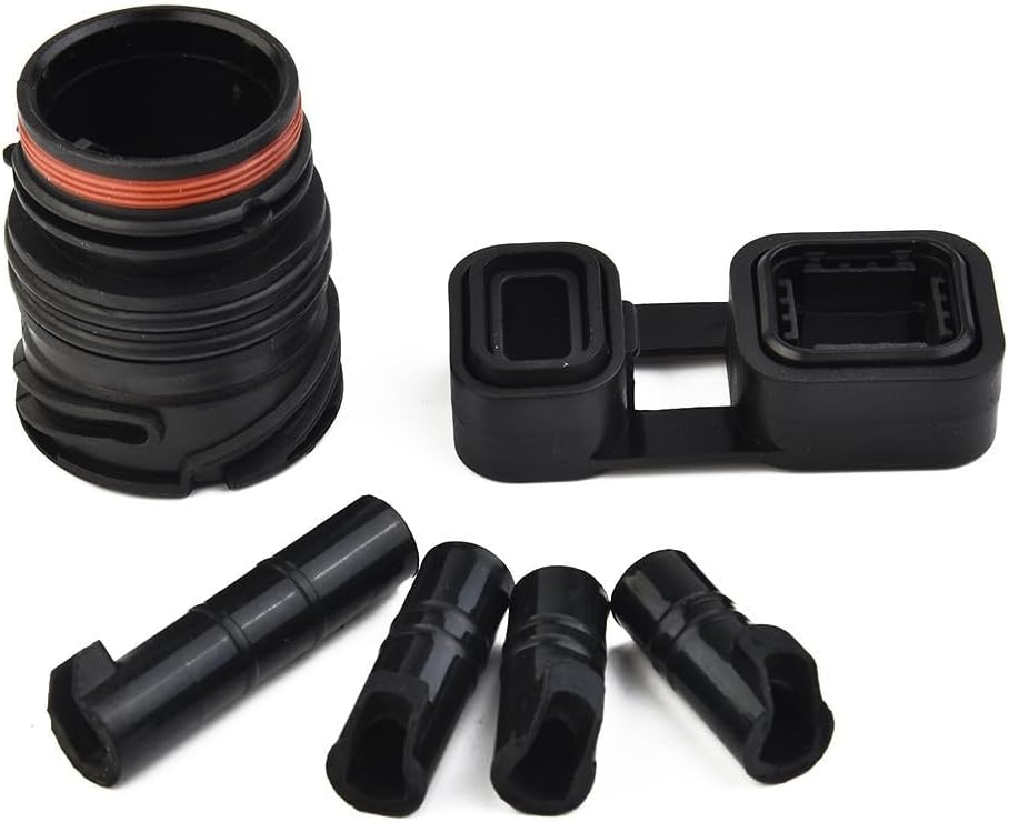 6Pc Transmission Seal Kit Mechatronic Set For BMW ZF 6HP19 6HP21, High Temp Stability Plastic, Fix Leaks For 128I 328I 528I X5 X6