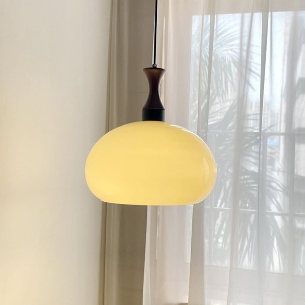 Grand plafonnier en verre blanc dôme chic lustre en verre de lait haut de gamme