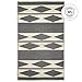 Fab Habitat Geometric Neutral Tribal Outdoor Rug - Waterproof, Fade Resistant, Crease-Free, Reversible - Premium Recycled Plastic - Patio Porch Balcony Deck - Cairo NaturalBlack - 8x10 ft