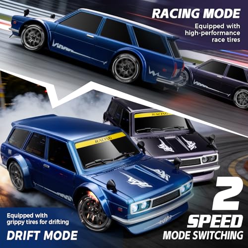 Image of RC Drift Car, Blue 1 /24 Remote Control Drift Car for Adults Kids