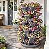 5-Tier Stackable Strawberry Garden – 24 Quart Indoor / Outdoor Stacking Planter with Drip Saucer – Grow Herbs, Strawberries, and Flowers from The Kitchen or Backyard – Plant and Stack! Easy Gardening #5