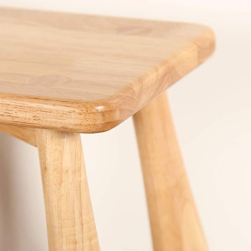 Wood Stool –Can Be Painted, Stained and Embellished - Decorate to Match Kitchen, Living Room, Bathroom(26 * 22.5cm)