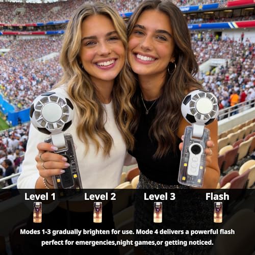 Aprilmin Portable Handheld Turbo Fan with Ice Cooling,rechargeable soccer fan,Powerful 5 S - image 8