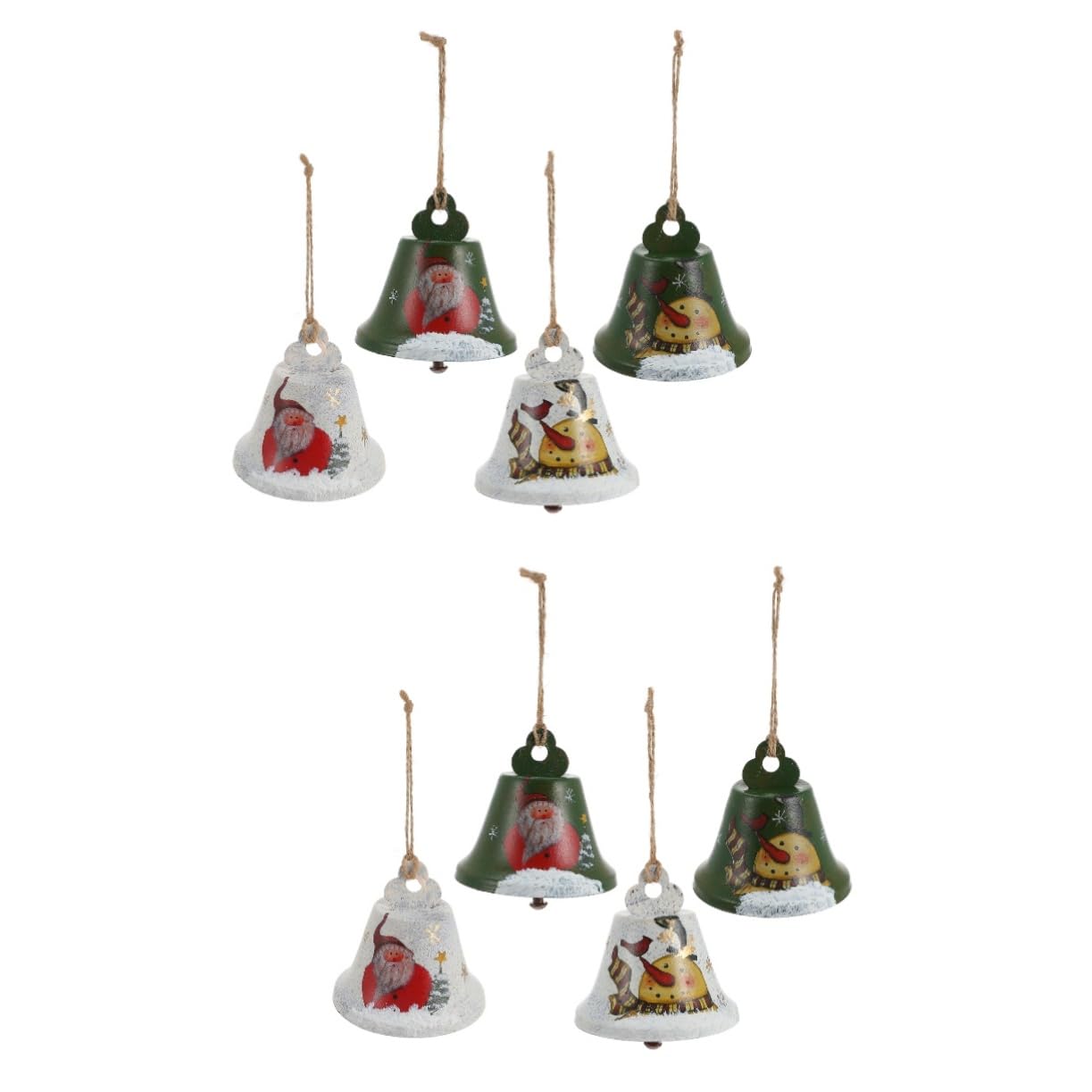 Cabilock 2 Set Campane Di Natale Decorazioni Natalizie Per Albero Addobbi Natalizi Per Albero Alberi Di Natale Luci Da Festoni Campana Appesa Di Natale Campana Sospesa 4 Pezzi * 2