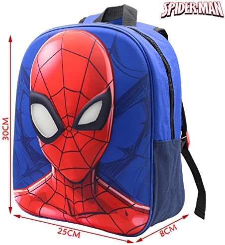 Marvel Spiderman Kids Backpack with Light Up Eyes, Superhero School Bag for Boys and Toddlers