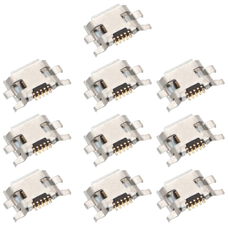 YUNCHATW Phone Accessories 10 PCS Charging Port Connector for Motorola Moto G2 / Moto G (2nd gen) XT1063 XT1064 XT1068 XT1069 Mobile Phone Replacement