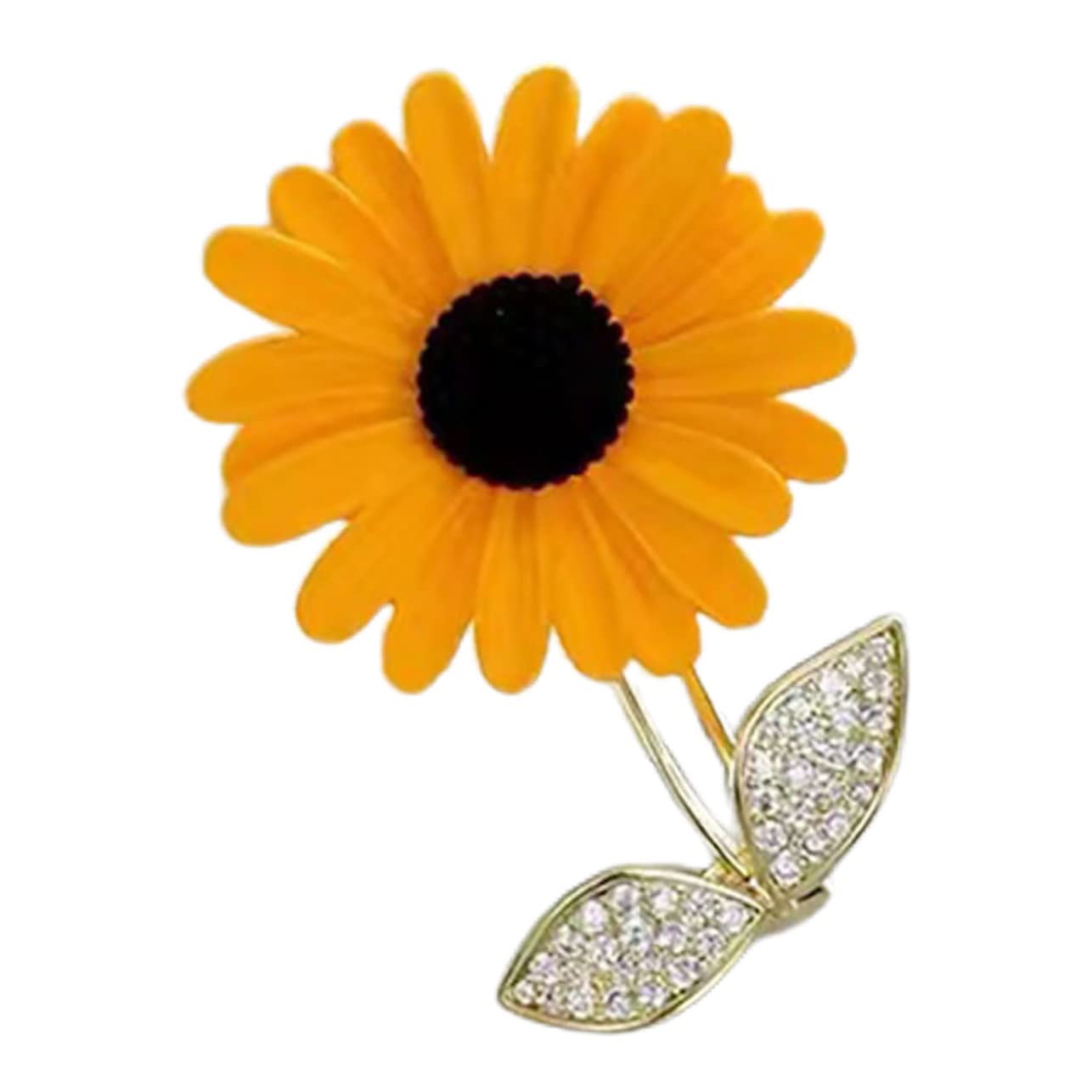 PRETYZOOM 5st Sonnenblumenbrosche Für Damen Strass Brosche Hochzeitsbankett-brosche Jacken Kristallbrosche Vintage Anstecknadel Bling-neuheits-pin Jahrgang Kupfer Rucksack Fräulein