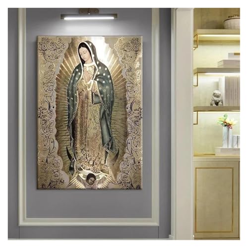 Tableau d'art catholique Dame de Guadalupe 20x30cm - 4