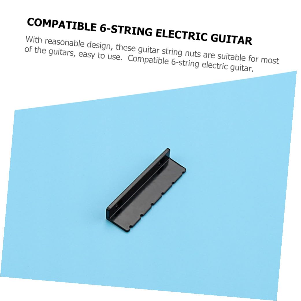 ifundom 5ensembles Sillet De Guitare Électrique Pré-fendu Compatible Cordes Installation Facile Améliore Le Matériau