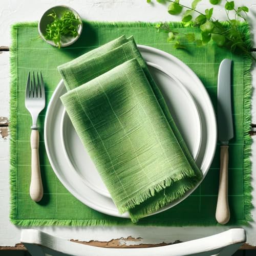 Servilletas de muselina de algodon de 20x20 in para vestir tus mesas de comedor diarias 6