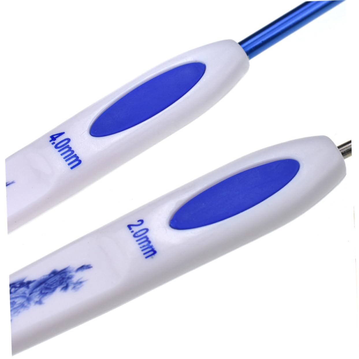 STOBOK Accessori per Uncinetto Set da 16 Pezzi in Metallo, Stile Porcellana Blu e Bianca, Facile da Portare, per Tessitura e Lavori Creativi