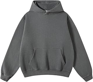 FAIABLE Mens Womens Oversized Hoodie Acid Wash Hoodie Hoodie Vintage Heavyweight Sweatshirt Hoodies Unisex Streetwear