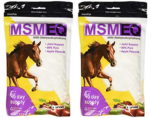 (2 Pack) Durvet MSM EQ Apple Flavored Supplement, 1 Pound Per Pack