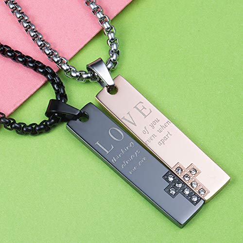 Wolentty Couple His Hers Distance Necklaces for Valentine's Day Gift2