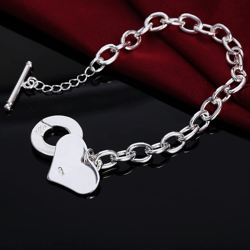 Pulsera con Dije de corazón de Amor Suave para Mujer, Pulseras, Pulsera de Cadena de Mano Femenina