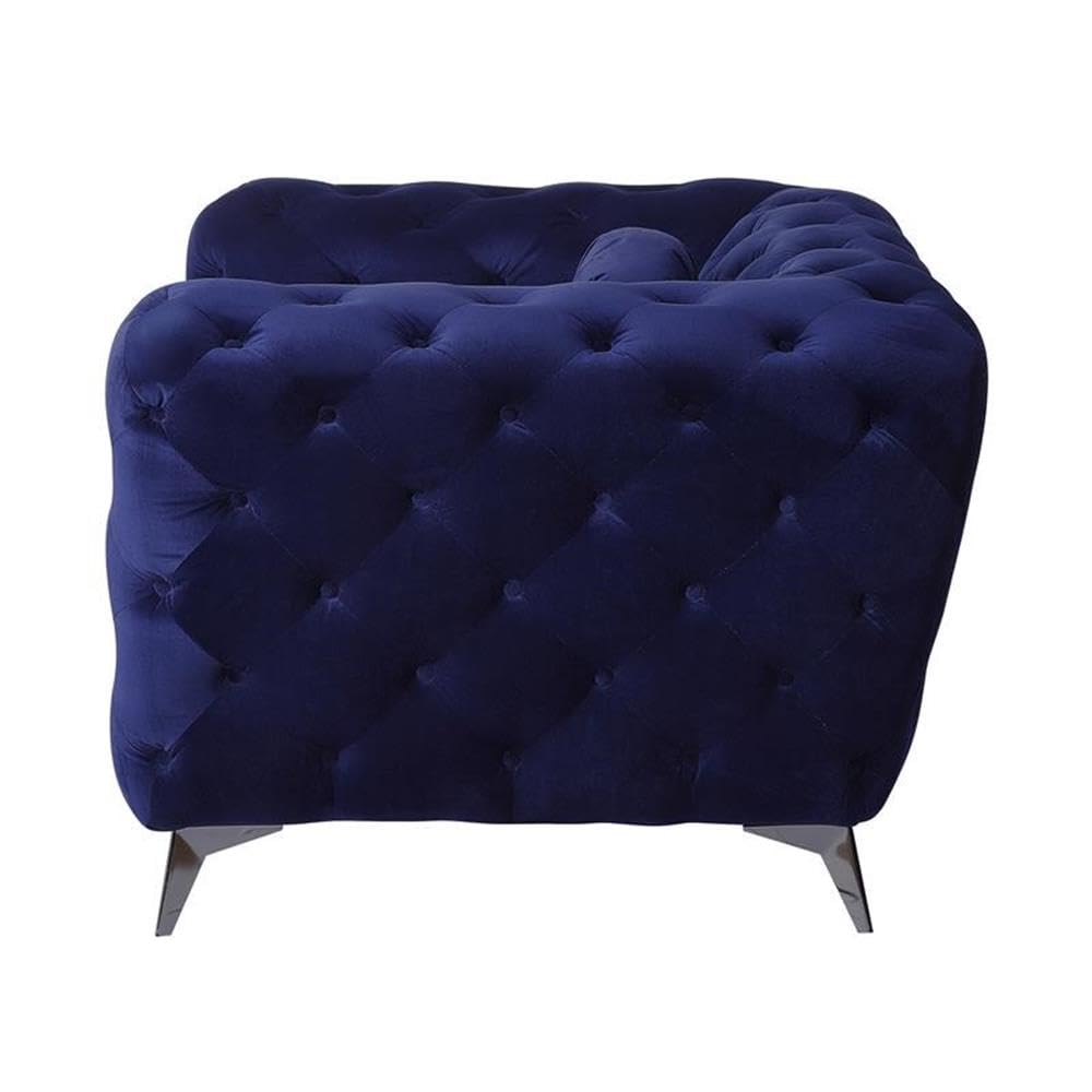 Amazon.com: Acme Atronia Sofa in Blue Fabric : Home & Kitchen