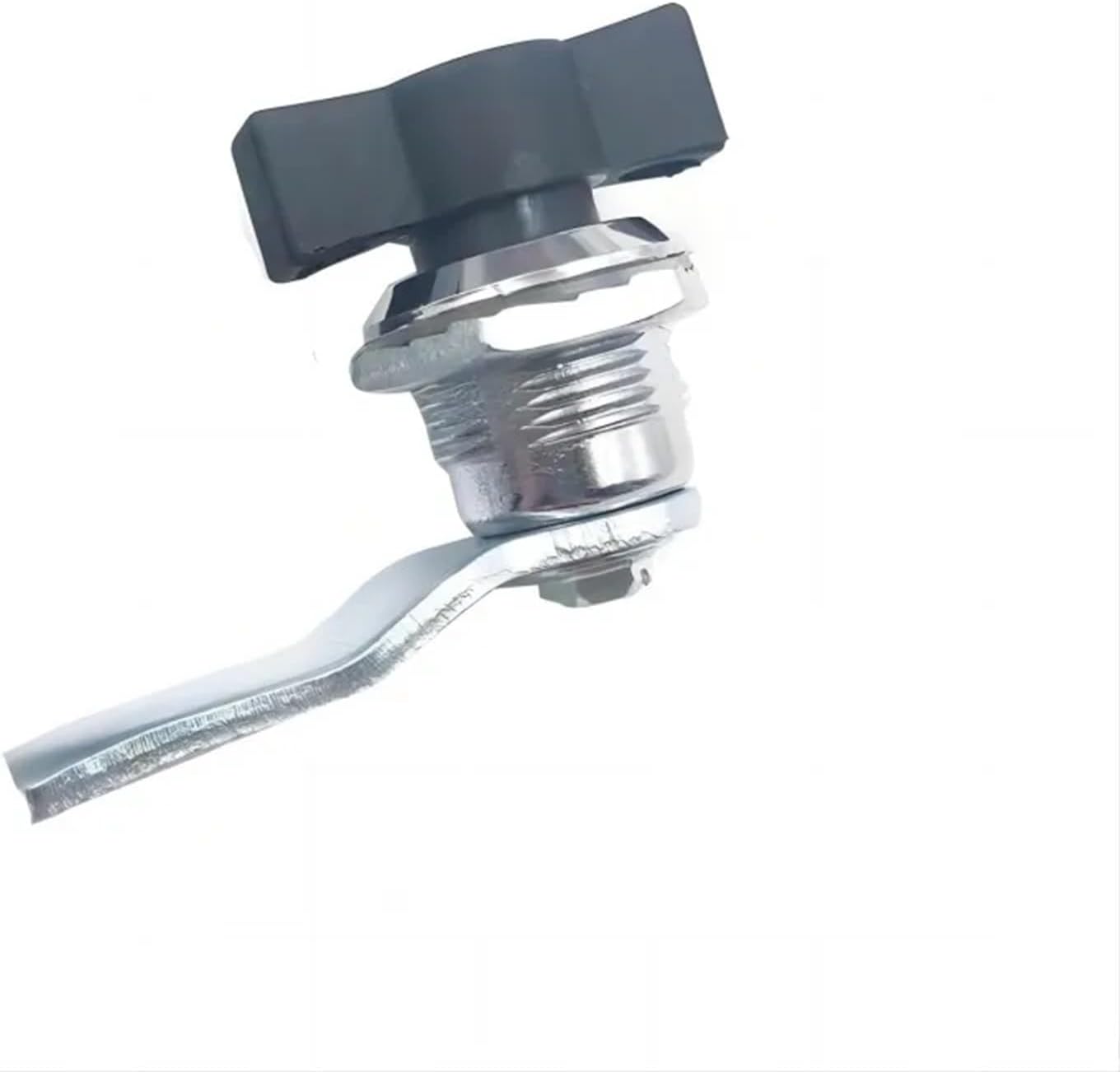 Zinc Alloy T-Shaped Handle Lock Tongue Rotary Circular MS714 Toolbox Black Equipment Box Distribution 1Pcs(Height 18mm-Zinc-H0)