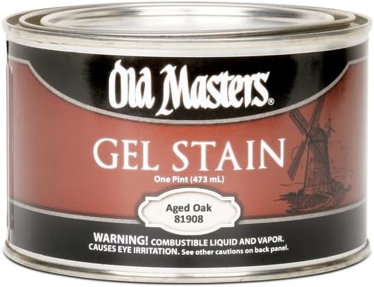 12-Pack of 1 pt Old Masters 81908 Old Masters Aged Oak Oil-Based Gel Stain