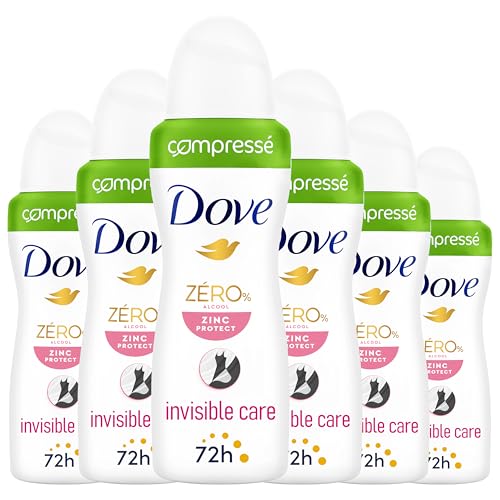 Dove Déodorant Spray Compressé Invisible Care pour une protection 72h