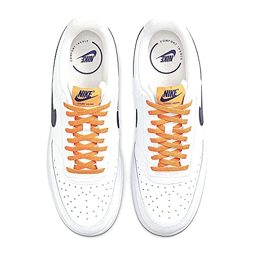 Image of Nike Court Vision LO NBA-White /Electro Purple-Light CURRY-DM1187-103-8UK