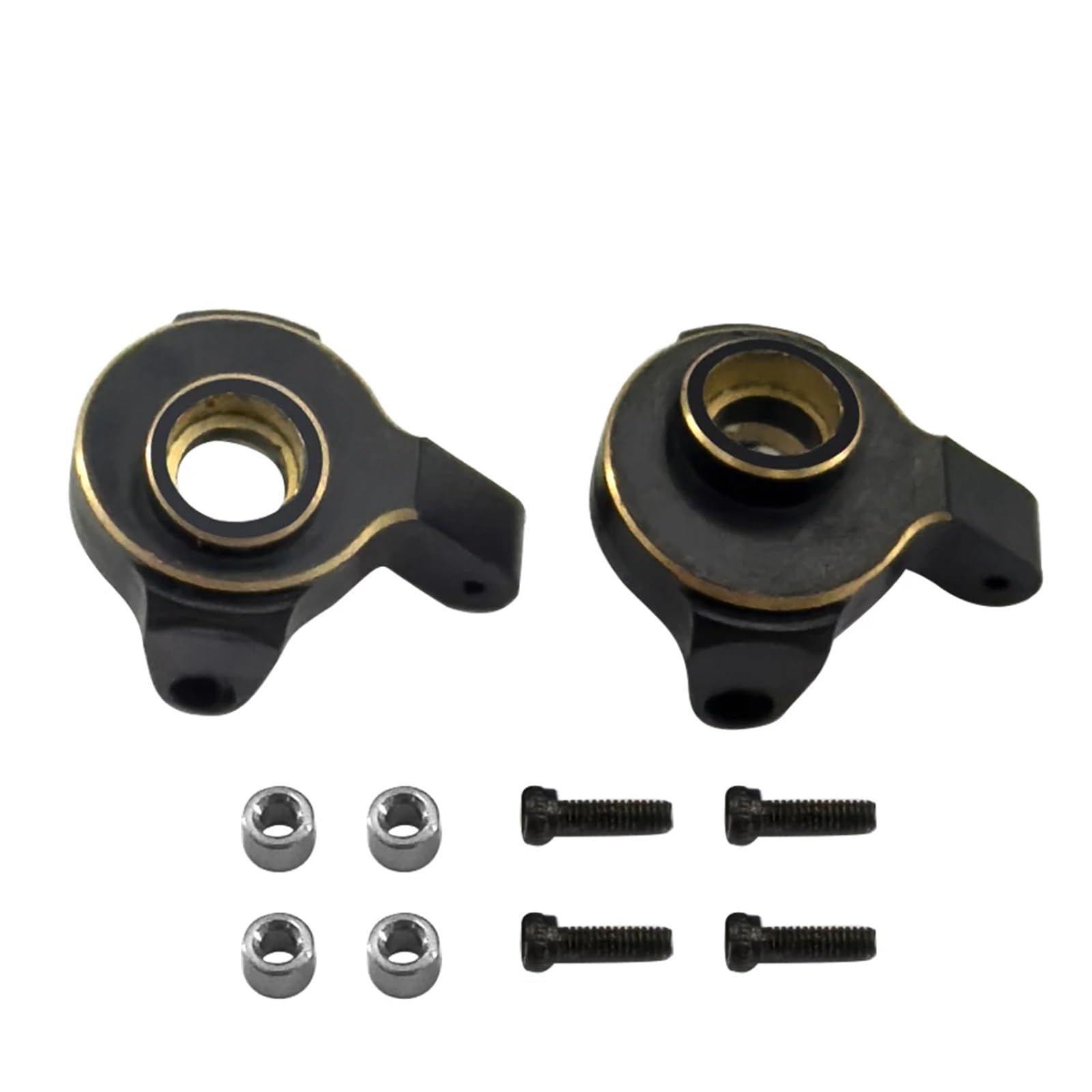 Für Axial Für SCX24 AXI00001 C10 AXI00002 AXI00006 Für Bronco 1/24 Rc Auto Schwarz Messing Achsschenkel Upgrade Teile RC Zubehör