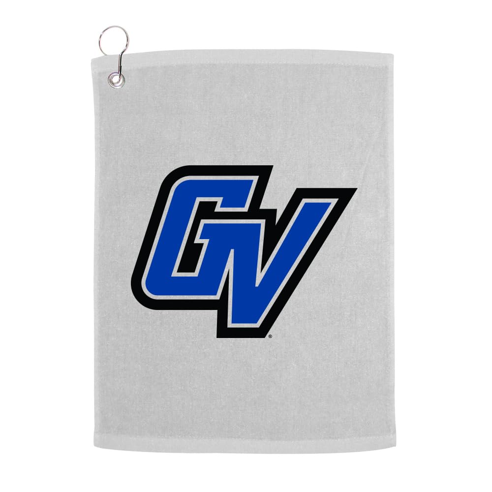Sport Your Gear Officially Licensed Grand Valley State Lakers Prime Logo Golf Bag Towel with Grommet White
