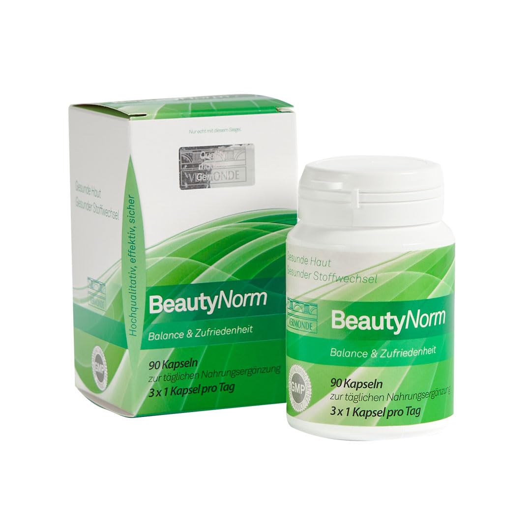BeautyNorm Kapseln – Stoffwechsel aktivieren & Fettverbrennung fördern – Energie & hormonelle Balance – mit Taurin, Vitaminen & Mineralstoffen – Vermonde CARE-Technologie – 90 Kapseln