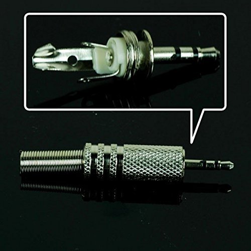 Conector de audio 2.5mm TRS macho, pack de 5 miniatura 3
