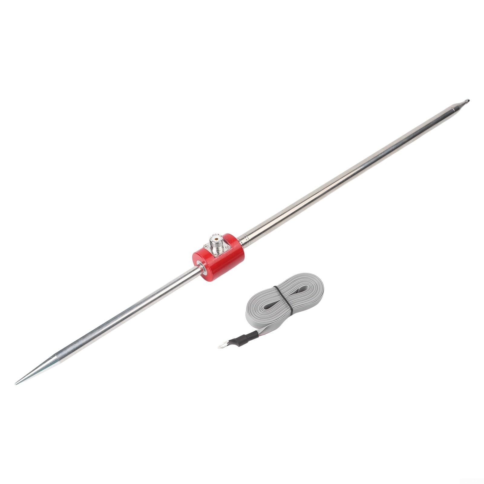 Antena HF 14-30 MHz ze stali nierdzewnej 1/4 fali do radia USDX QRP, 300 W znamionowy szczyt 600 W, teleskopowy, przenośny zestaw anteny biczowej 5 m (1 zestaw)