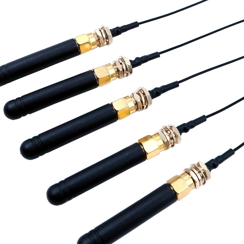 5 Pezzi U.FL IPX a connettore SMA Antenna 868-915 MHz per Scheda Lora Lora32u4 II WiFi Lora32
