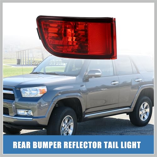 Image of Rear Left Side Bumper Reflector Light Lamp for Toyota 4Runner 2003-2005 Red Replacement Car Parts